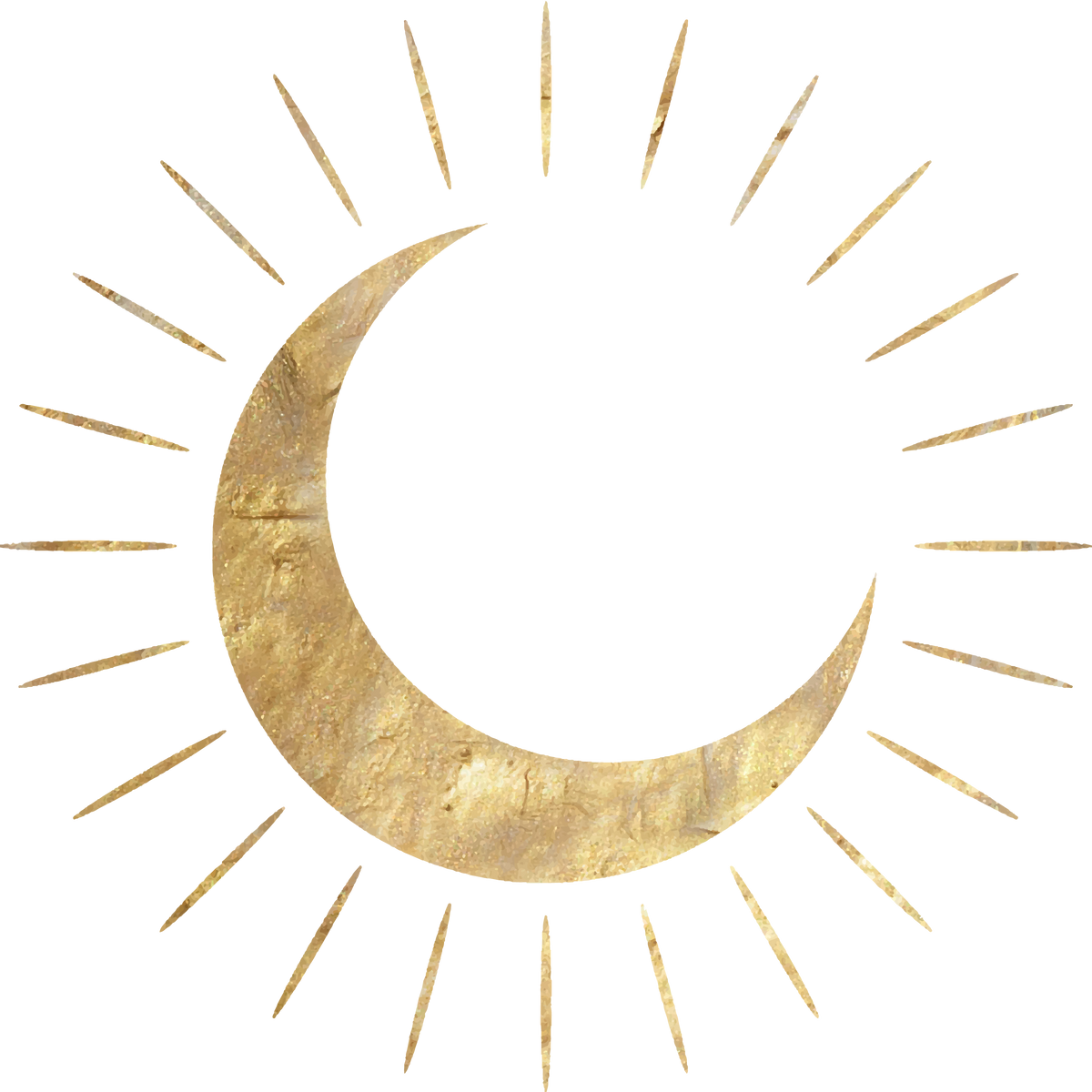 Gold Crescent Moon